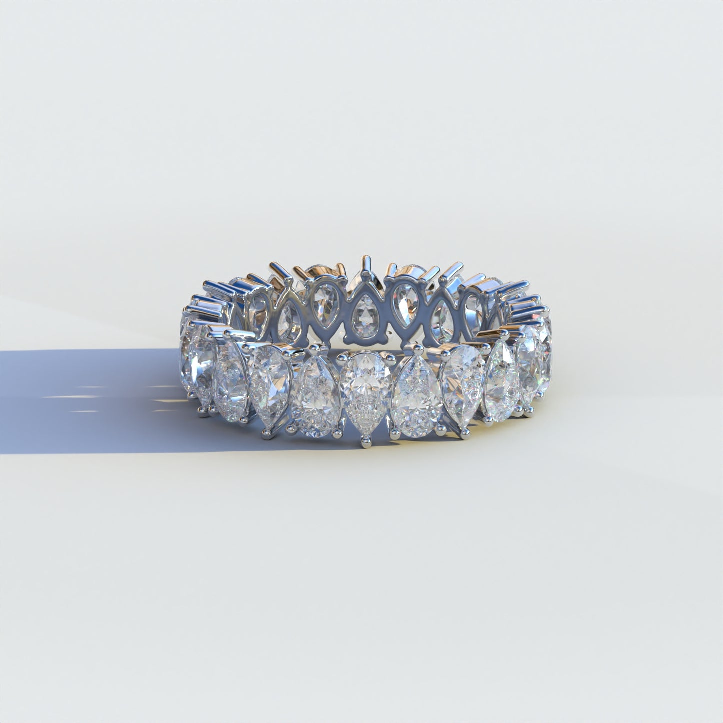 Concierge Eternity - Pear Diamond Full Eternity Band